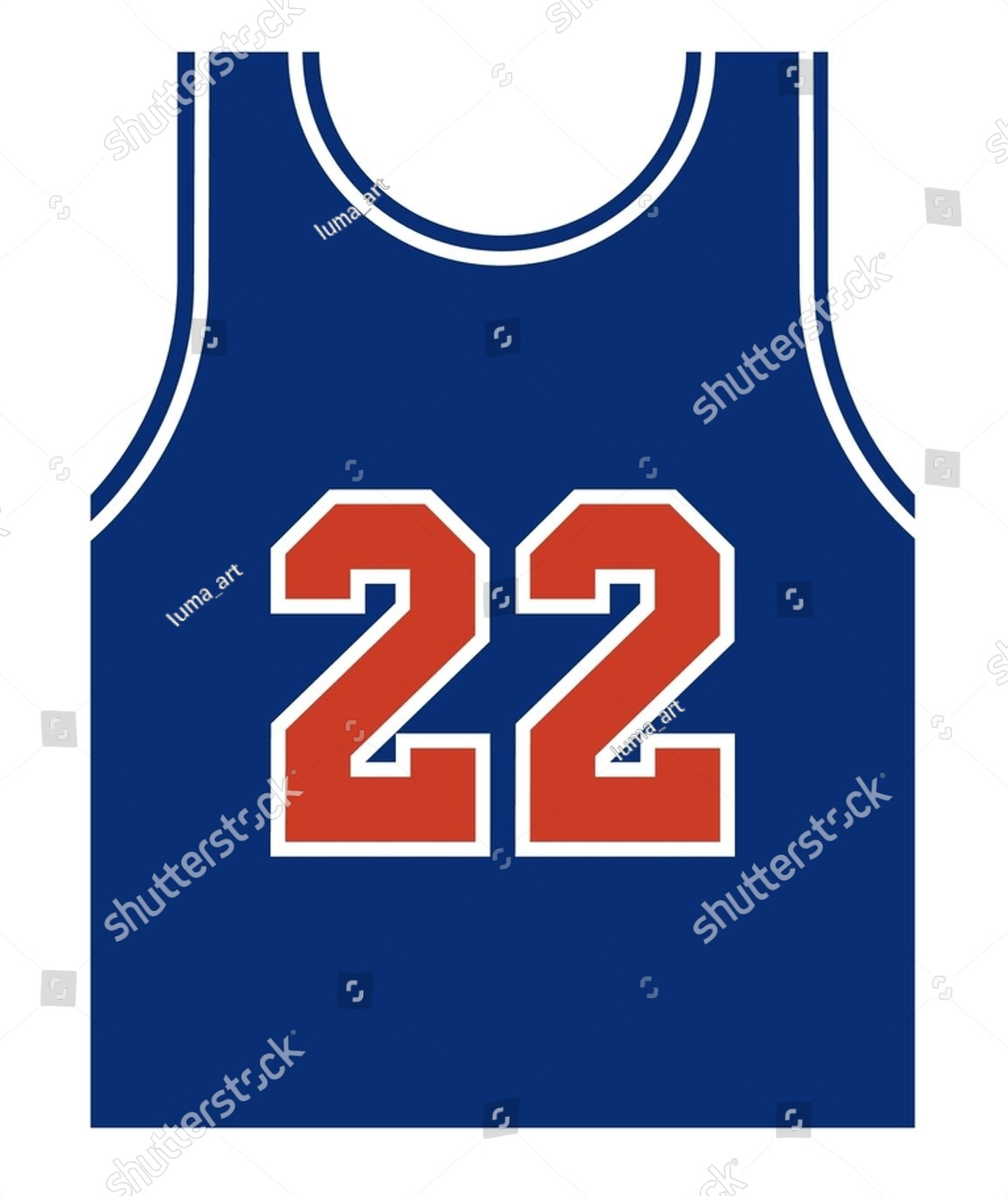 Blue Basketball Jersey