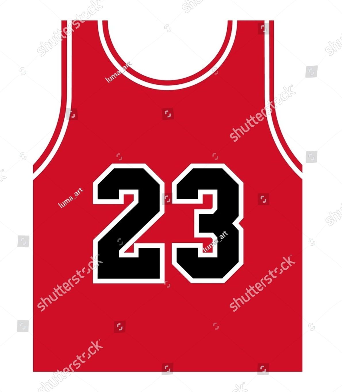 Red Basketball Jersey